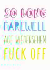 so long Leaving Card 13950 created by Smudge & Splash