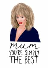 Tina Turner Mum Card for Birthday or Mother's Day created by Studio Yelle