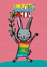 love bunny Anniversary Card 39060 created by Alice Palace