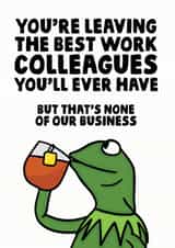 Leaving work card created by Studio Doodles