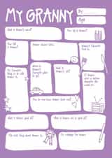 Cute Mothers Day Card - Granny - DIY - My Granny created by Bow & Bell