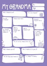 Cute Mothers Day Card - Grandma - DIY - My Grandma created by Bow & Bell