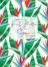 Florally inspired Thinking of You card, perfect for a close friend or relative. created by Laura Darrington Design Ltd.