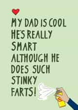 cool smart Fathers Day Card 31901 created by Hello Hatty