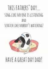 sing like Father's Day Card 37610 created by SmellyCardStudio