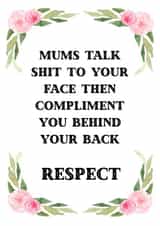 compliment respect Birthday Card 39172 created by Foxy Cards