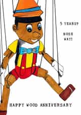 Pinocchio Fifth Anniversary Card created by Panda and the Prince