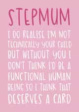 Cute Mother's Day card - Step Mum created by Brogan Thomas