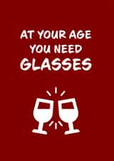 age glasses Birthday Card 14624 created by Victoria Thomas