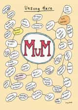 unsung hero Mothers Day Card 39225 created by Poet and Painter