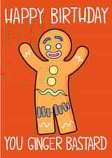 gingerbread man Birthday Card 12224 created by John Wood