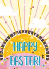 Sunshine Easter Egg Happy Easter Card created by Little Silverleaf