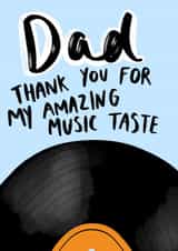 Music Themed Card For Dad created by Studio Yelle