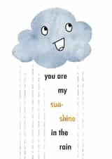 Cute Cloud Sympathy or Thank You Uplifting Card created by Anne Berry