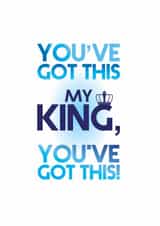 male encouragement Good Luck Card 14873 created by The Cosmic Castle