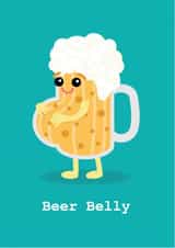 beer belly Birthday Card 37307 created by Charli Tait Creative