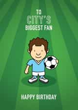 Football Soccer Birthday Card 15089 created by Little Monsters