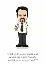 Ricky Gervais Card 36137 created by Rubber John