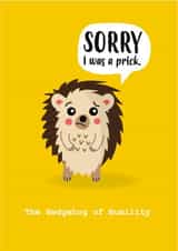 sorry prick Sorry Card 13741 created by Charli Tait Creative