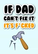 If Dad Cant Fix It Father's Day Card created by Bonnie Banter