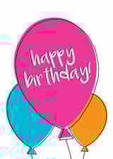 balloon tenovus Birthday Card 15132 created by Tenovus Cancer Care