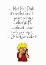 no dad Father's Day Card 9129 created by David Stringer ( STRINGS )