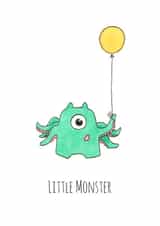 littlemonster childrens Card 36787 created by Polly Rose Art & Designs