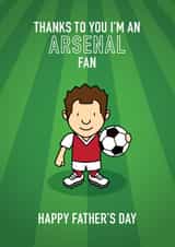 ARSENAL GUNNERS Father's Day Card 8599 created by Thirty Mussels