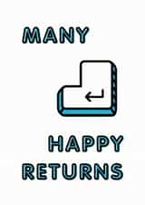 spoof returns Birthday Card 14871 created by LS20 Letterpress Studio