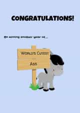 Ass donkey Card 30365 created by LJ Tries