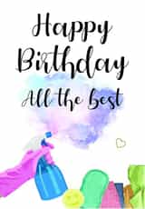 hinch cleaning Birthday Card 13708 created by Winnie's Design