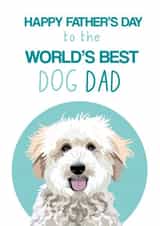 World's best dog Dad Father's Day card created by Pet Friendly