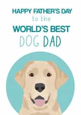 labrador dog Fathers Day Card 2268 created by Pet Friendly