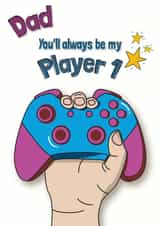 gamer gaming Father's Day Card 33253 created by Naughty Nature