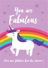 unicorn fabulous Love & Friendship Card 13742 created by Charli Tait Creative