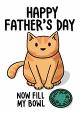 Fill my bowl Father's Day card created by Doodlecats