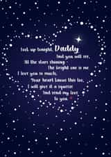 Bereavement I love you poem Father's Day card created by Wink Design - Michelle Roberts