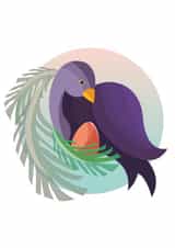 nesting bird Card 32525 created by Ink Pudding