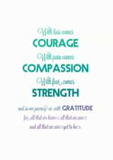 loss comes Thinking of you Card 14875 created by The Cosmic Castle