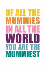 mum mummies Mothers Day Card 31318 created by Russet and Gray