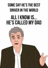 Jeremy Clarkson Father's Day Card created by Tom Spencer