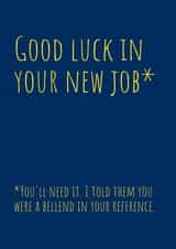 told them Good Luck Card 12008 created by #TrueStory Designs