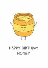 Hun Honey Birthday Card 14075 created by BumbleB Design