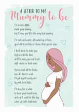 Heartfelt Mothers Day Card - Mummy To Be - A Letter To My Mummy To BE created by Eskimo Kiss Designs