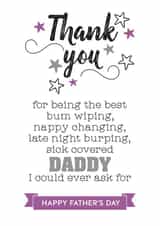 thank you Father's Day Card 5096 created by Silly Prints