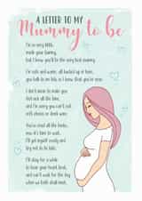 letter mummy Pregnancy Card 5860 created by Eskimo Kiss Designs