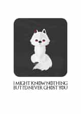 ghost direwolf Anniversary Card 36443 created by Big Kid