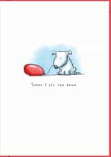 sorry let Sorry Card 39458 created by Bill Houston