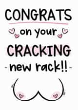 Boob job congratulations card, get well soon surgery card 1000 created by The Laughing Sloth