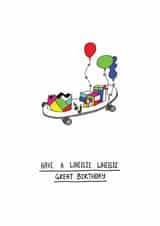 skate wheelie Birthday Card 1656 created by The Baldy Egg